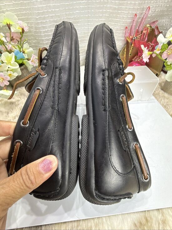 (H2) Polo Ralph Lauren Roberts Driver Loafer Mens 9.5 DBlack Leather Slip main image 13